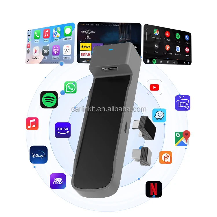 Upgrade Version Portable Split Screen Wired Carplay to Wireless Car Play hdmi Android Auto Tv Video Ai Box Carplay for netflix
Upgrade Version Portable Split Screen Wired Carplay to Wireless Car Play hdmi Android Auto Tv Video Ai Box Carplay for netflix