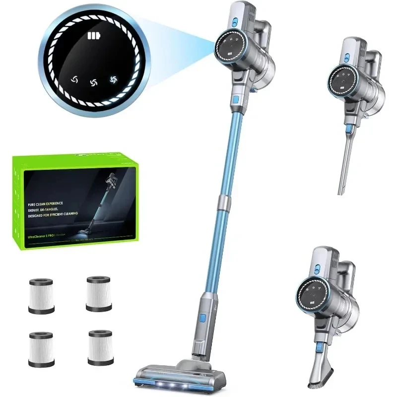 Cordless Vacuum Brushless Motor Stick Vacuum with Anti-entangle Floor Brush for Pet Hair Hard Floor Carpet Stair Dorm
Cordless Vacuum Brushless Motor Stick Vacuum with Anti-entangle Floor Brush for Pet Hair Hard Floor Carpet Stair Dorm
