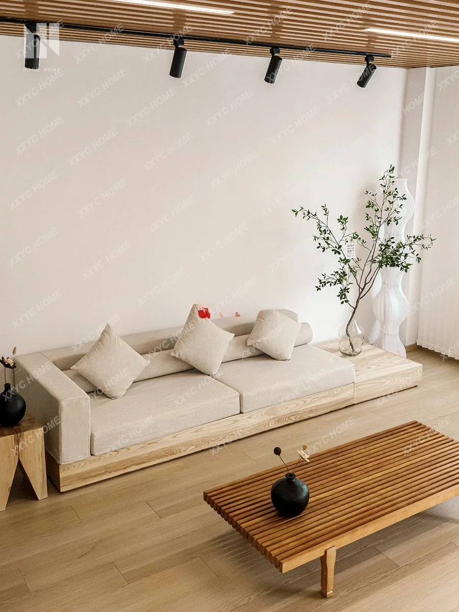 A Japanese-style simple solid wood sofa bed and breakfast hotel tatami
A Japanese-style simple solid wood sofa bed and breakfast hotel tatami