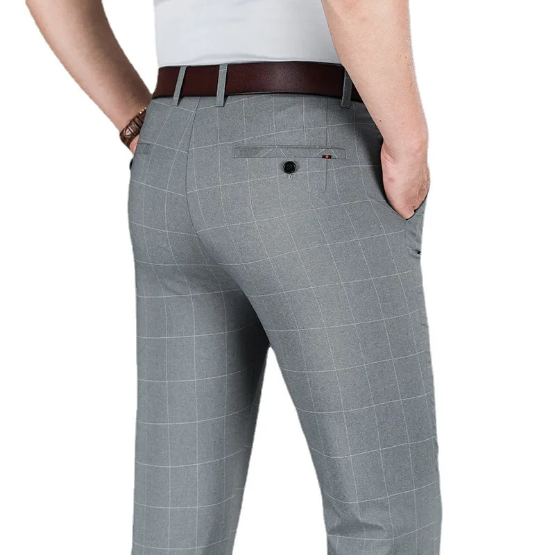 Summer Thin Breathable Plaid Men's Casual Pants Straight Tube Business Pants Men's Middle-aged and Young Men's Pants
Summer Thin Breathable Plaid Men's Casual Pants Straight Tube Business Pants Men's Middle-aged and Young Men's Pants