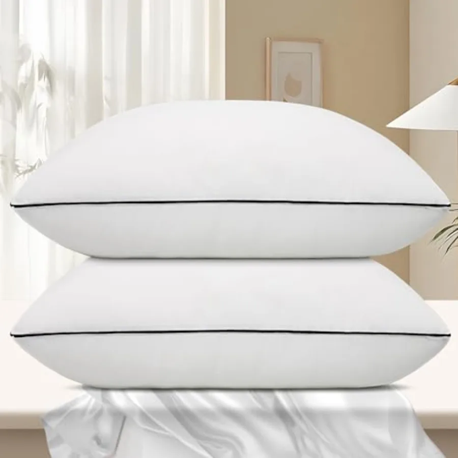 Hotel Collection Bed Pillows for Sleeping 2 Pack Standard Size Cooling Pillows Set of 2 for Back, Stomach or Side Sleepers, Sup
Hotel Collection Bed Pillows for Sleeping 2 Pack Standard Size Cooling Pillows Set of 2 for Back, Stomach or Side Sleepers, Sup