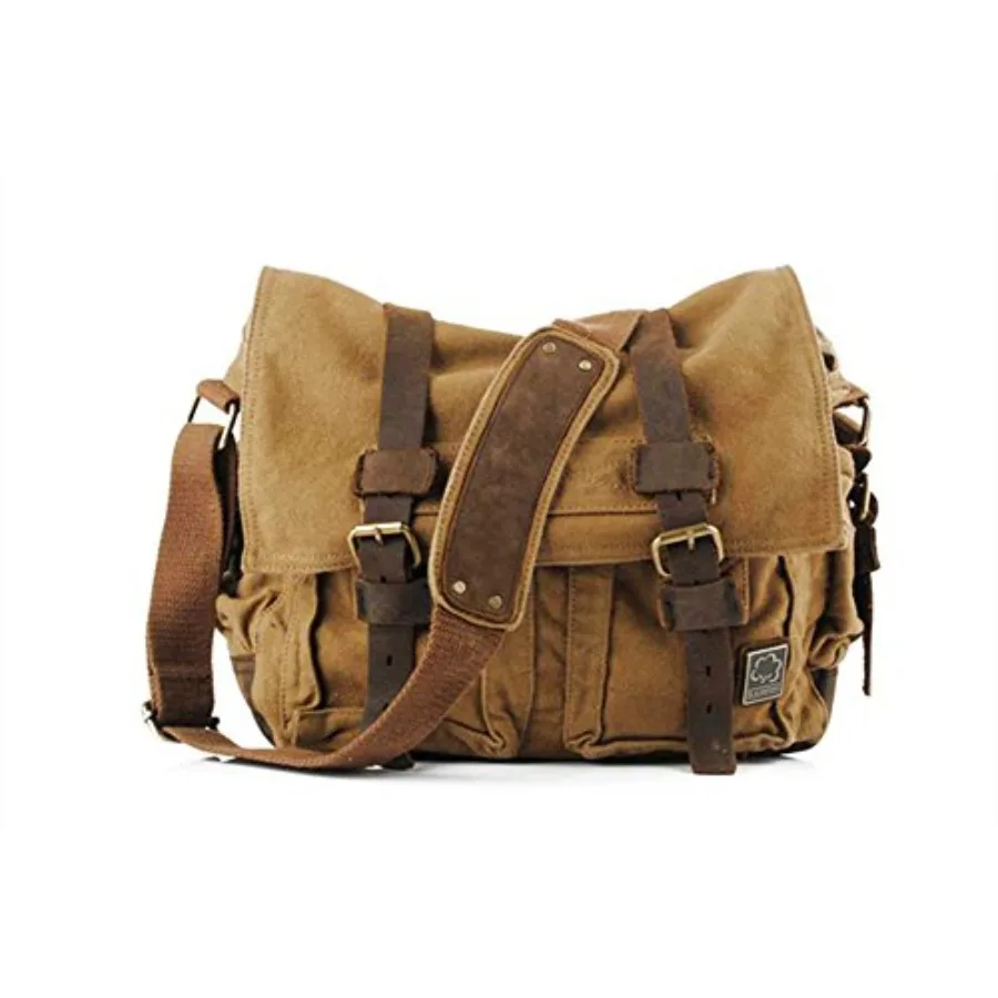 Vintage Military Leather Canvas Laptop Bag Messenger Bags Medium
Vintage Military Leather Canvas Laptop Bag Messenger Bags Medium