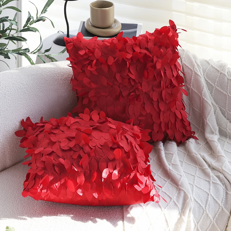 Red 3D Leaf Creative Cushion Cover 43x43cm for Sofa Living Room Decorative Pillow Cover Home Decor Fashion Funda Cojin
Red 3D Leaf Creative Cushion Cover 43x43cm for Sofa Living Room Decorative Pillow Cover Home Decor Fashion Funda Cojin