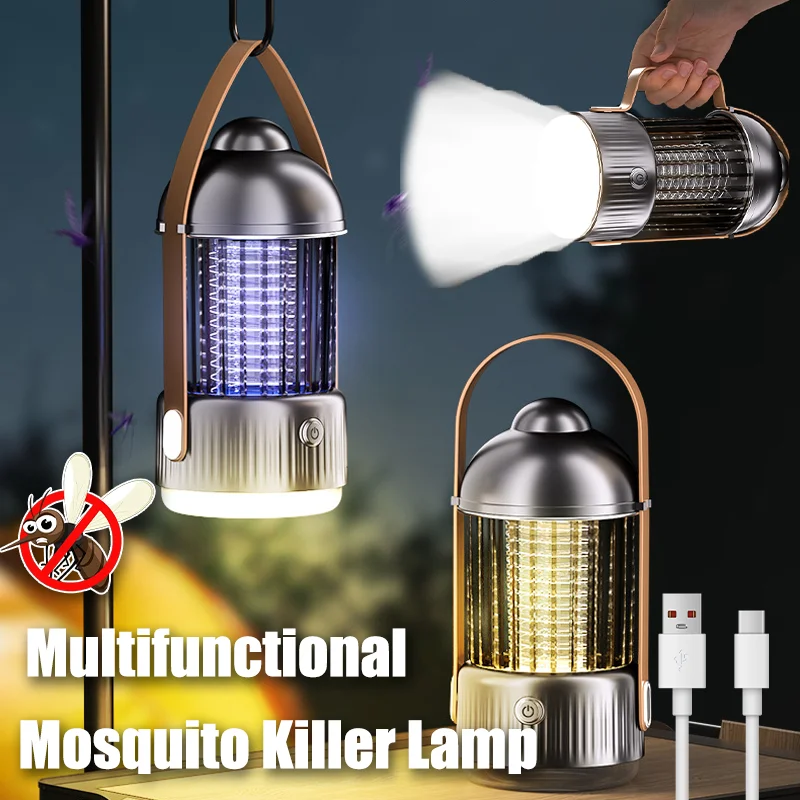USB Rechargeable Mosquito Lamp Portable 2 in 1 Electric Shock Mosquito Killer Household Outdoor Bug Zapper Light for Camping
USB Rechargeable Mosquito Lamp Portable 2 in 1 Electric Shock Mosquito Killer Household Outdoor Bug Zapper Light for Camping