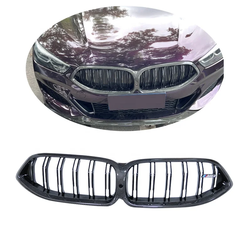 High Quality Carbon Fiber Double Slat Grille for BMW 8 Series G14 G15 G16 F91 F92 F93 M8 M Style Front Bumper Grill 2D 4D
High Quality Carbon Fiber Double Slat Grille for BMW 8 Series G14 G15 G16 F91 F92 F93 M8 M Style Front Bumper Grill 2D 4D