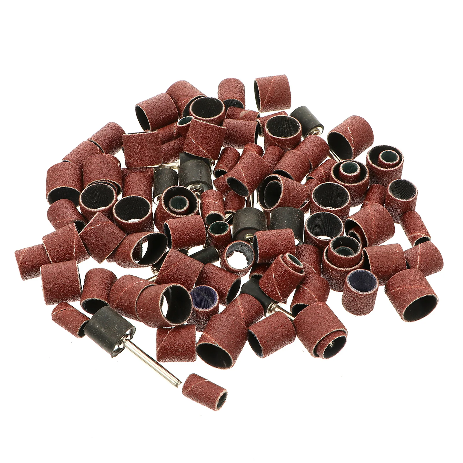 102pcs Sandpaper Bands Brown Polishers Mini Drums Medium Grit Rotary Tool Nail Manicure Sanding Accessories
102pcs Sandpaper Bands Brown Polishers Mini Drums Medium Grit Rotary Tool Nail Manicure Sanding Accessories