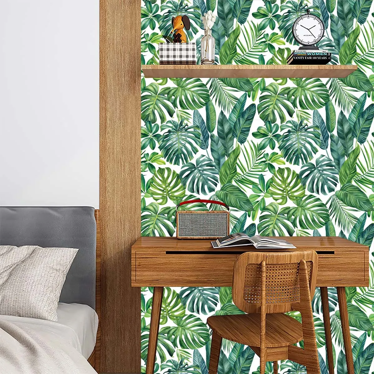 Peel and Stick Banana Leaf Wallpaper for Bedroom Bathroom Mural Self Adhesive Tropical Palm Leaves Contact Paper Waterproof
Peel and Stick Banana Leaf Wallpaper for Bedroom Bathroom Mural Self Adhesive Tropical Palm Leaves Contact Paper Waterproof