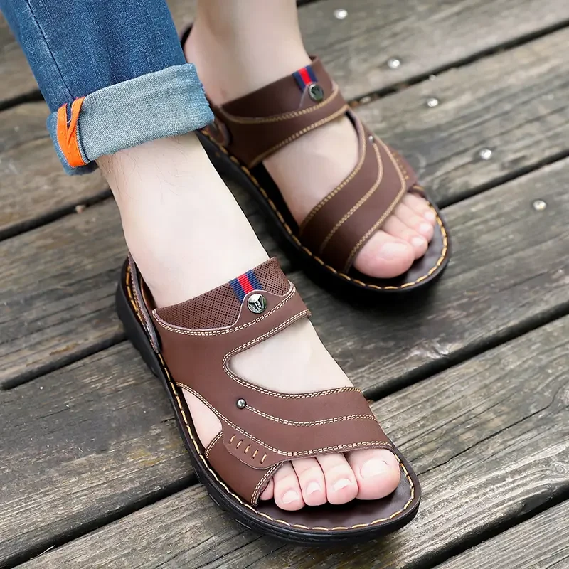 Genuine Leather Dual Wear Summer Sandals Casual Beach Soft Non Slip Lightweight Daily Outdoor Comfort Footwear
Genuine Leather Dual Wear Summer Sandals Casual Beach Soft Non Slip Lightweight Daily Outdoor Comfort Footwear