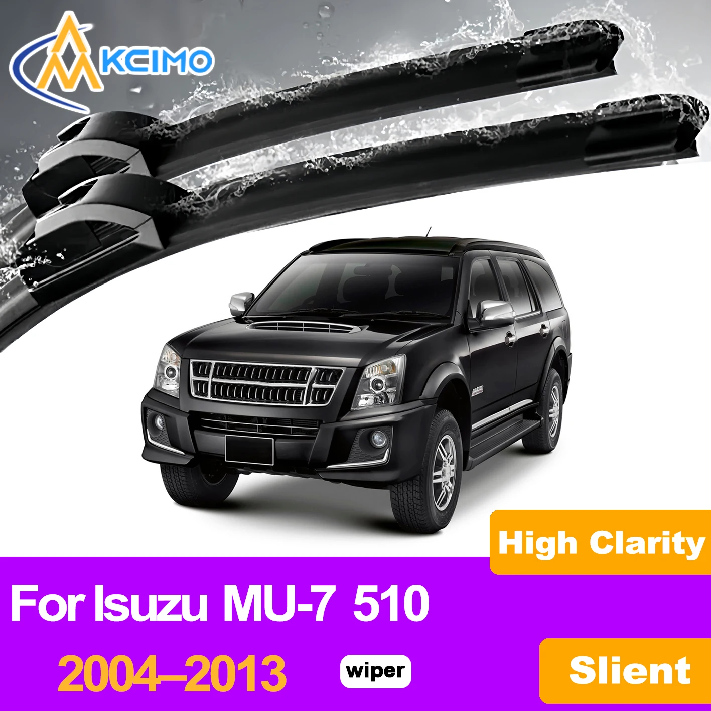 KCIMO 2PCS Front Windshield Wiper Blades For Isuzu MU-7 510 2004–2013, Rubber Material High Elasticity Smooth Wipe
KCIMO 2PCS Front Windshield Wiper Blades For Isuzu MU-7 510 2004–2013, Rubber Material High Elasticity Smooth Wipe