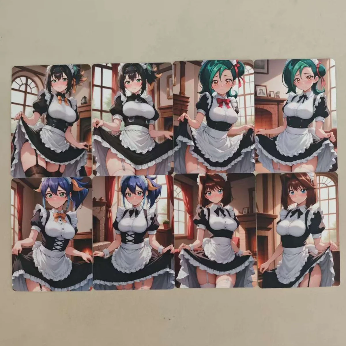 8Pcs/set Sexy Card Yugioh Beautiful girl maid dress Tori Anzu Romin Saotome Rei Celina Ruri Little Night Collection Card 18+
8Pcs/set Sexy Card Yugioh Beautiful girl maid dress Tori Anzu Romin Saotome Rei Celina Ruri Little Night Collection Card 18+