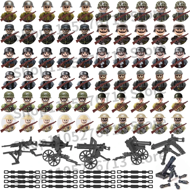 25Pcs/Set World War II Military building blocks Sets WW2 Poland Soviet US UK France Japan Army Soldier Bricks Toy For Kids
25Pcs/Set World War II Military building blocks Sets WW2 Poland Soviet US UK France Japan Army Soldier Bricks Toy For Kids