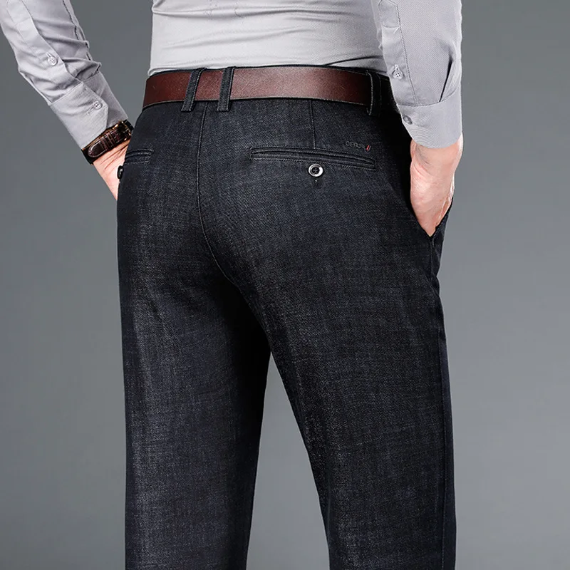 2023 Summer Men's Jeans Fashion Thin Straight Loose Casual Trousers Elastic Waist Fashion Denim Pants Brand Clothes Blue Black
2023 Summer Men's Jeans Fashion Thin Straight Loose Casual Trousers Elastic Waist Fashion Denim Pants Brand Clothes Blue Black