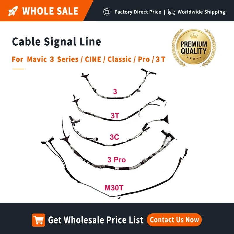 Factory Direct Tested PTZ Coaxial Cable for DJI Mavic 3/3 Pro/3T/M30T Transmission Flex Wire Camera Signal Line Wholesale Supply
Factory Direct Tested PTZ Coaxial Cable for DJI Mavic 3/3 Pro/3T/M30T Transmission Flex Wire Camera Signal Line Wholesale Supply