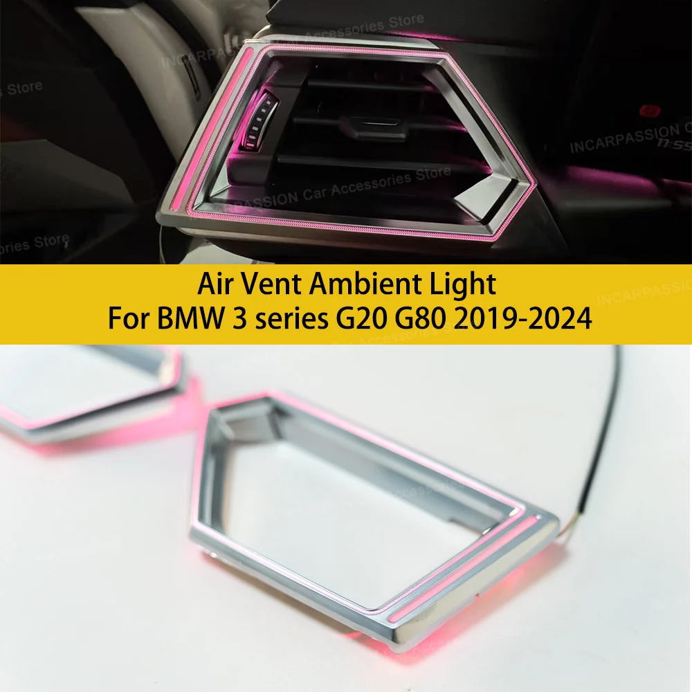 Ambient Light Air Vent Trim For BMW 3 series G20 M3 G80 2019-2024 LHD Sticker ABS Plastic Car Styling Accessories
Ambient Light Air Vent Trim For BMW 3 series G20 M3 G80 2019-2024 LHD Sticker ABS Plastic Car Styling Accessories