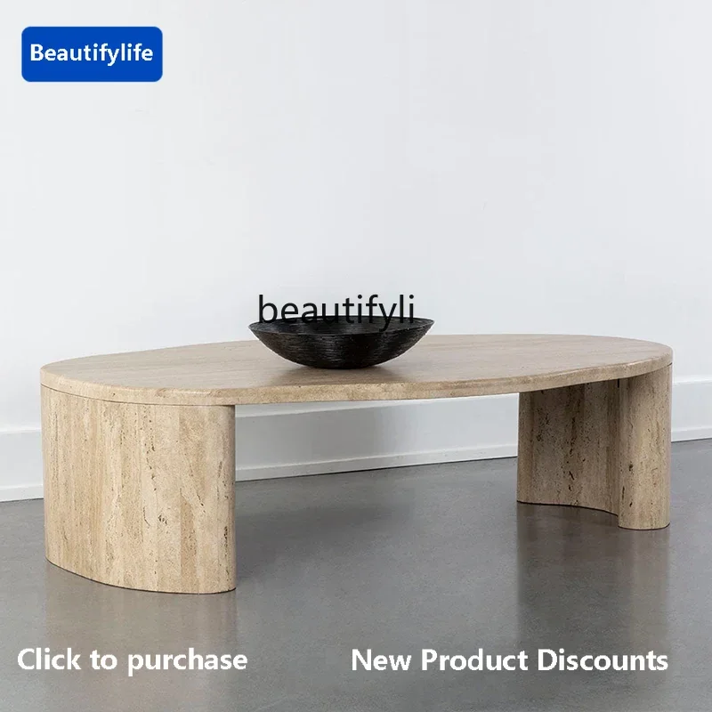 Natural travertine coffee table household small apartment living room sofa coffee table light luxury wabi sabi wind coffee t
Natural travertine coffee table household small apartment living room sofa coffee table light luxury wabi sabi wind coffee t