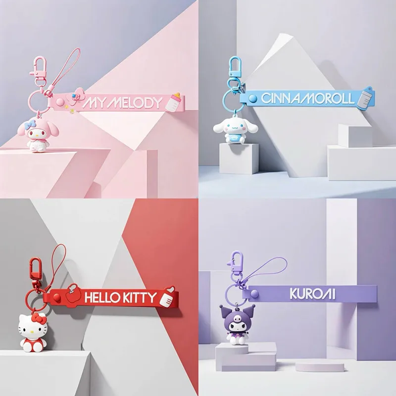 New Sanrio Cartoon Kuromi Doll Keychain PVC Cinnamoroll 3D Three-dimensional Figure Phone Strap with Buckle Children's Gift
New Sanrio Cartoon Kuromi Doll Keychain PVC Cinnamoroll 3D Three-dimensional Figure Phone Strap with Buckle Children's Gift