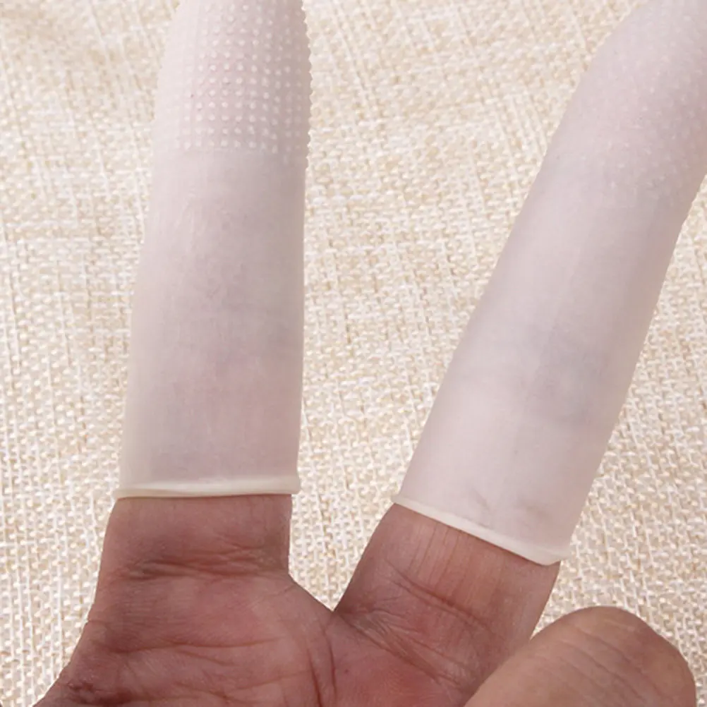 100Pcs Non-Slip Finger Cots Natural Emulsion Protective Gloves Flexible Stretchy Finger Sleeves for Craft Repair Nail
100Pcs Non-Slip Finger Cots Natural Emulsion Protective Gloves Flexible Stretchy Finger Sleeves for Craft Repair Nail