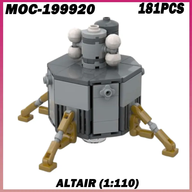 181PCS MOC-199920 Altair (1:110) Spacecraft Model Display Rocket Airplane MOC Building Blocks Space Scene Construction Toys Gift
181PCS MOC-199920 Altair (1:110) Spacecraft Model Display Rocket Airplane MOC Building Blocks Space Scene Construction Toys Gift
