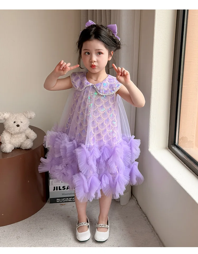 2026 New Baby Summer Girls Boutique Sequined Mesh Dress, Princess Kids Sweet Fashion Party Dress 2-7 T
2026 New Baby Summer Girls Boutique Sequined Mesh Dress, Princess Kids Sweet Fashion Party Dress 2-7 T