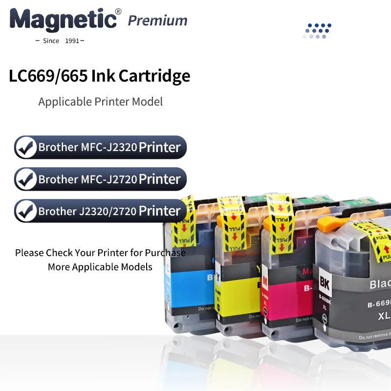 For Brother LC669 LC665 Compatible Color Inkjet Ink Cartridge suit for Brother LC669 665 for Brother MFC-J2320 MFC-J2720 Printer
For Brother LC669 LC665 Compatible Color Inkjet Ink Cartridge suit for Brother LC669 665 for Brother MFC-J2320 MFC-J2720 Printer