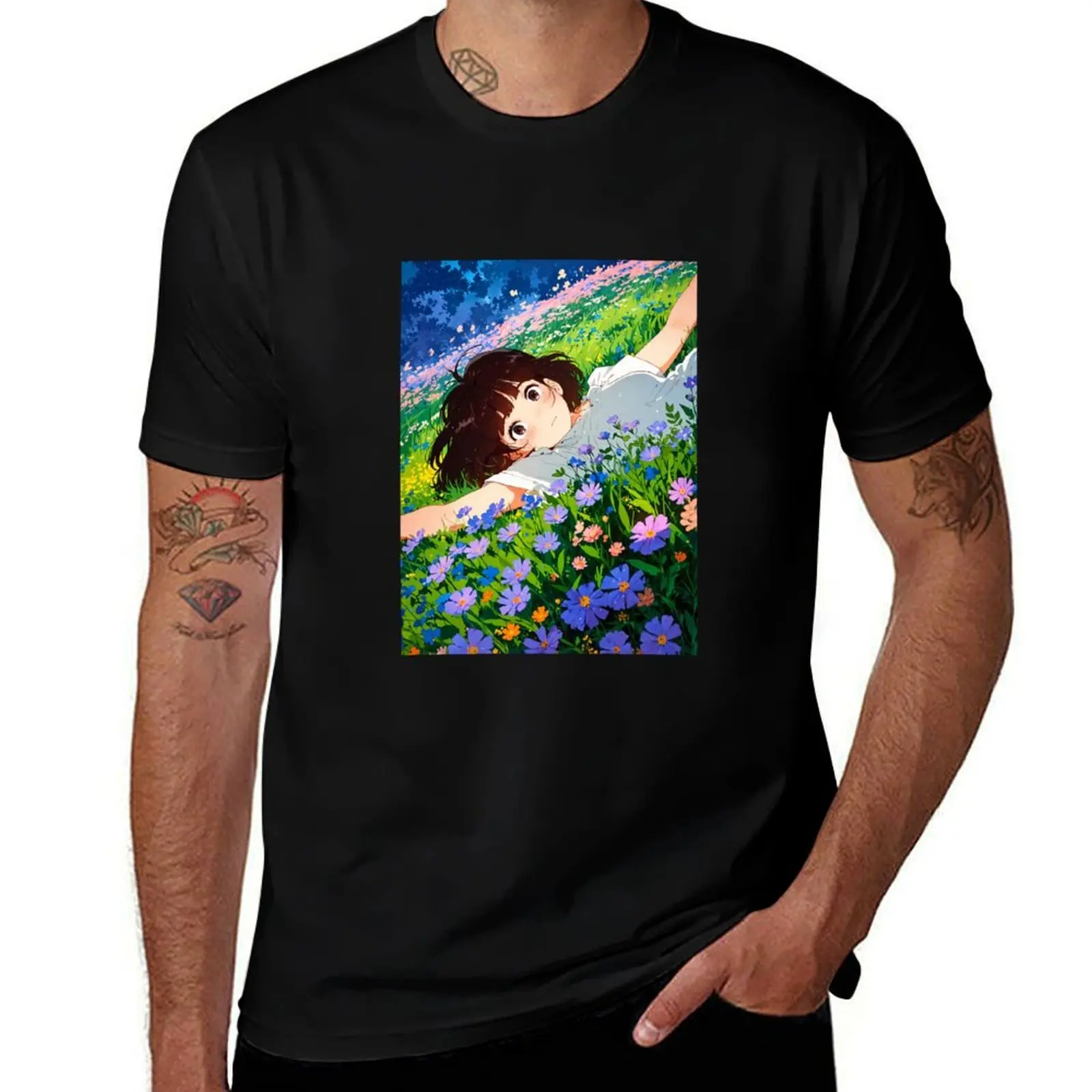 Flower Girl - A Dreamy Retro Anime Artwork T-Shirt for a boy affliction shirts T-shirts man quick-drying anime shirts men
Flower Girl - A Dreamy Retro Anime Artwork T-Shirt for a boy affliction shirts T-shirts man quick-drying anime shirts men