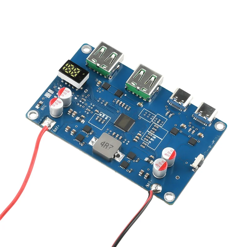 A25P Fast Charging 100W PD Mobile Power Motherboard Module With Digital Display, Compatible For 2-6S Battery Usage