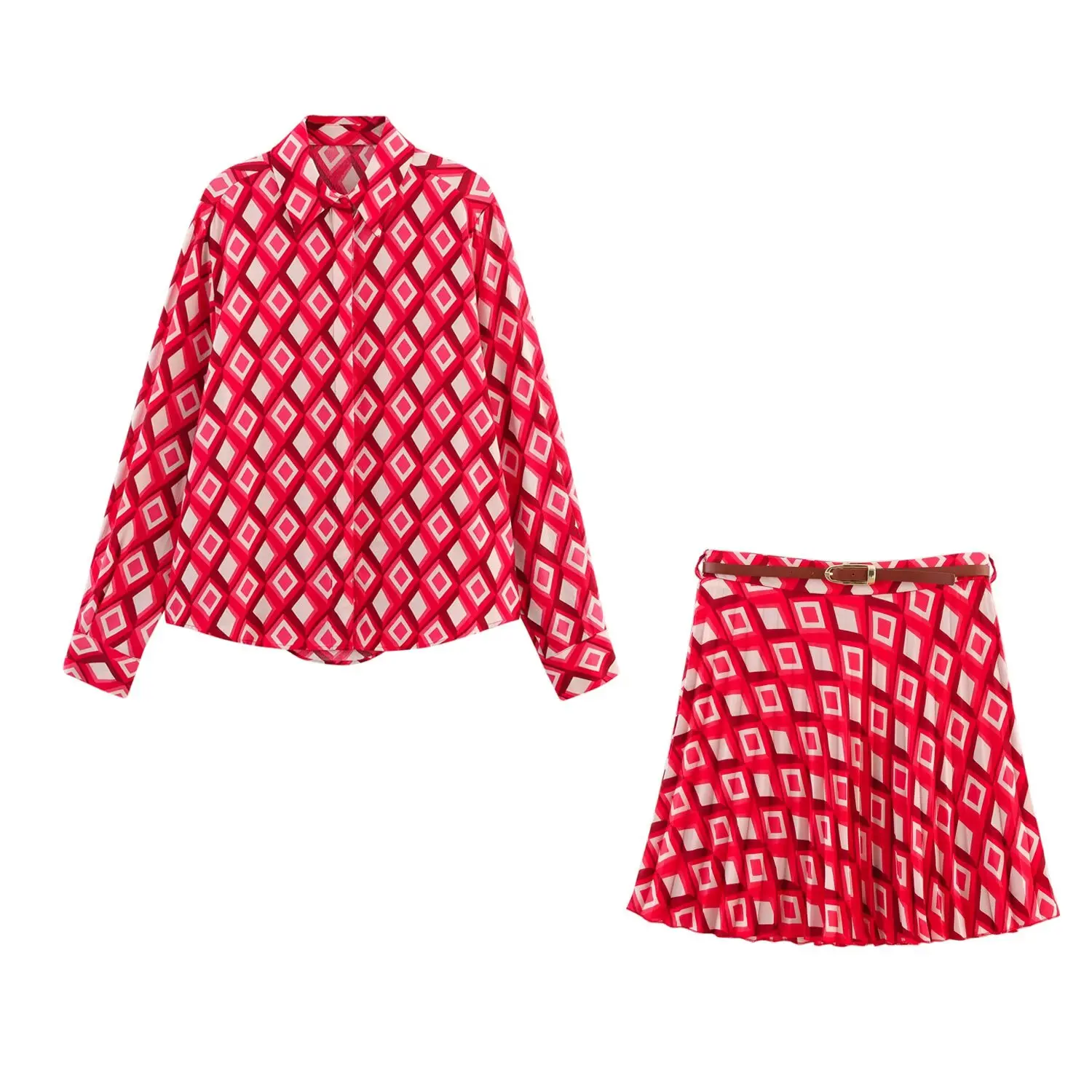 Women 2025 New Fashion geometrical pattern Print Loose Blouses Vintage Long Sleeve Button-up Lapel Female Shirts Chic Tops
Women 2025 New Fashion geometrical pattern Print Loose Blouses Vintage Long Sleeve Button-up Lapel Female Shirts Chic Tops