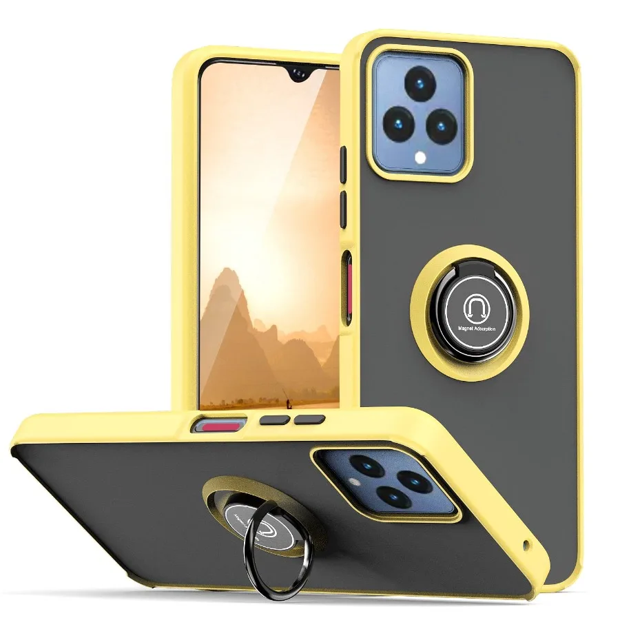 for T-Mobile Revvl 6x 5G/ Revvl 6 5G Phone Case, 360 Degrees Rotating Metal Ring Magnetic Support Kickstand Cover Yellow
for T-Mobile Revvl 6x 5G/ Revvl 6 5G Phone Case, 360 Degrees Rotating Metal Ring Magnetic Support Kickstand Cover Yellow