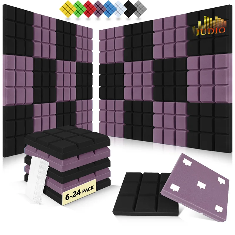 Sound absorbing Foam 6/12/24 Pcs, Home Studio Acustic Panel Sound Absorbing Material, High Density Self-adhesive Acoustic Deco
Sound absorbing Foam 6/12/24 Pcs, Home Studio Acustic Panel Sound Absorbing Material, High Density Self-adhesive Acoustic Deco