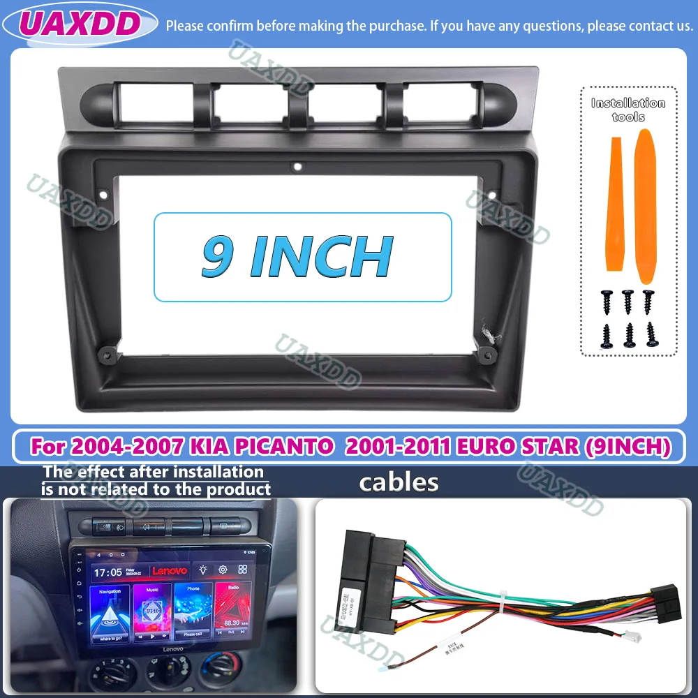 Car audio fascia frame 9 Inch Adapter Android Radio Dash Fitting Panel Kit For Kia 2004-2007 Picanto Euro Star 2001-2011 cable
Car audio fascia frame 9 Inch Adapter Android Radio Dash Fitting Panel Kit For Kia 2004-2007 Picanto Euro Star 2001-2011 cable