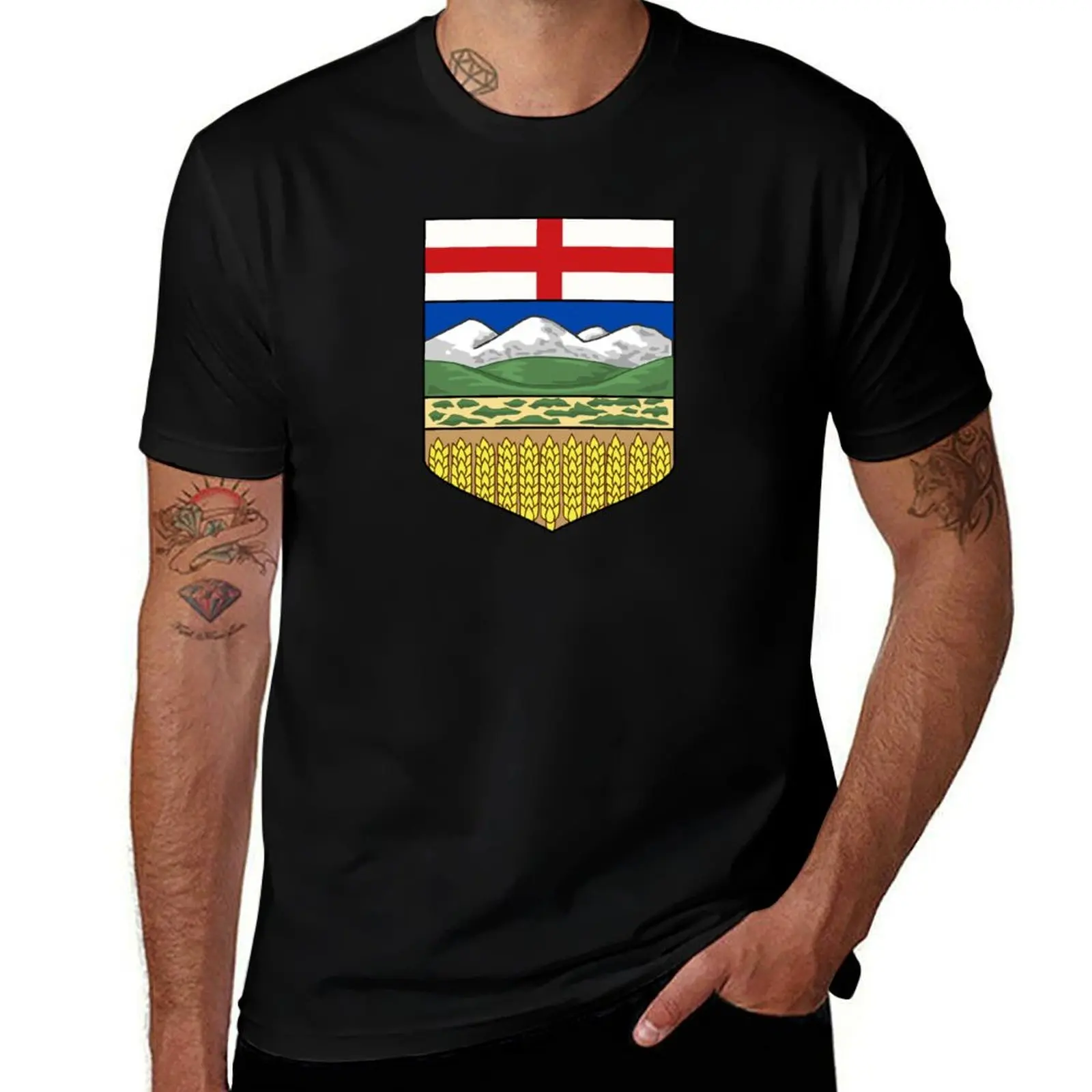 Alberta Coat of Arms, Canada T-Shirt Essential Solid Color T-Shirt
Alberta Coat of Arms, Canada T-Shirt Essential Solid Color T-Shirt