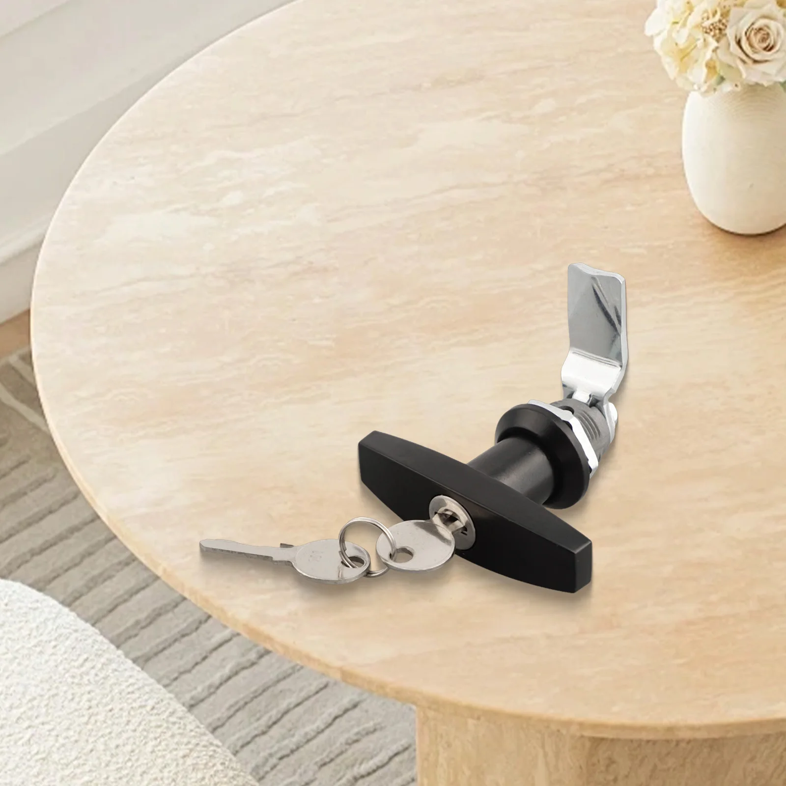 Anti-Theft T-Shape Handle Lock With Keys Garage Door RV Toolbox Rust Proof T Handle Industrial Cabinet Door Lock Latch Hardware
Anti-Theft T-Shape Handle Lock With Keys Garage Door RV Toolbox Rust Proof T Handle Industrial Cabinet Door Lock Latch Hardware