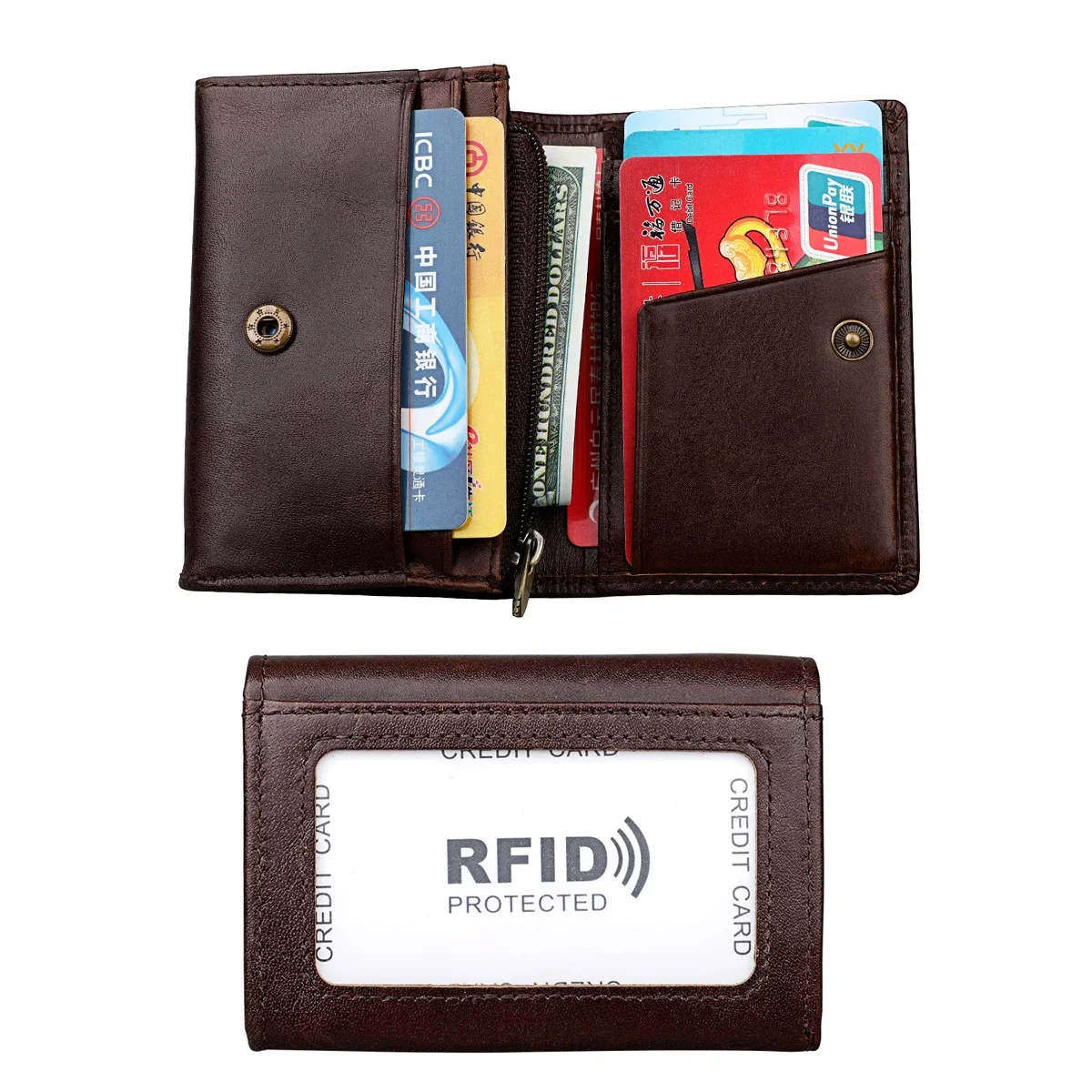 Кошелек-картхолдер из натуральной кожи с RFID-защитой, минималистичный, Crazy Horse, для мужчин и женщин, тонкий, с отделением для монет, окошком для ID и деловым отделением
Кошелек-картхолдер из натуральной кожи с RFID-защитой, минималистичный, Crazy Horse, для мужчин и женщин, тонкий, с отделением для монет, окошком для ID и деловым отделением
