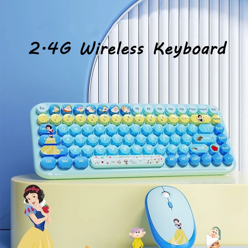 Kawaii Princess Wireless Keyboard and Mouse Set Cartoon Theme Keycaps Keyboards 2.4G Wireless Keyboard For Laptop Girls Gift
Kawaii Princess Wireless Keyboard and Mouse Set Cartoon Theme Keycaps Keyboards 2.4G Wireless Keyboard For Laptop Girls Gift