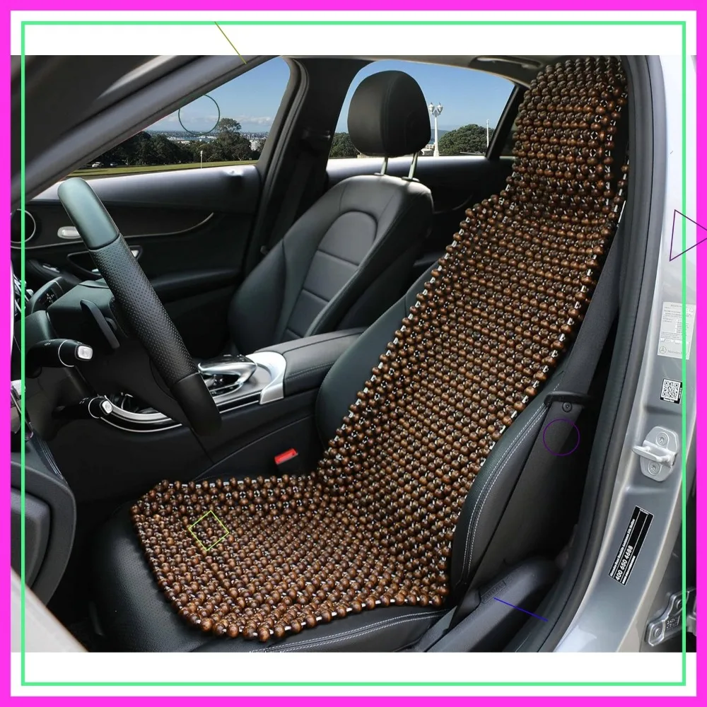 Natural Wood Beaded Seat Cover Massaging Cooling Cushion for Car Truck, Keeps Back Dry on Long Trips
Natural Wood Beaded Seat Cover Massaging Cooling Cushion for Car Truck, Keeps Back Dry on Long Trips