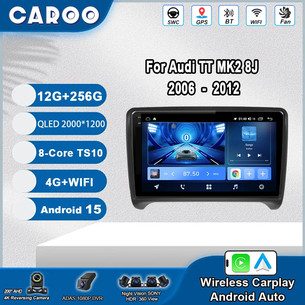 Android 15 Car DVD For Audi TT MK2 8J 2006 -2012 Auto Radio Multimedia Video Player Navigation Stereo GPS No 2din Touch Screen
Android 15 Car DVD For Audi TT MK2 8J 2006 -2012 Auto Radio Multimedia Video Player Navigation Stereo GPS No 2din Touch Screen