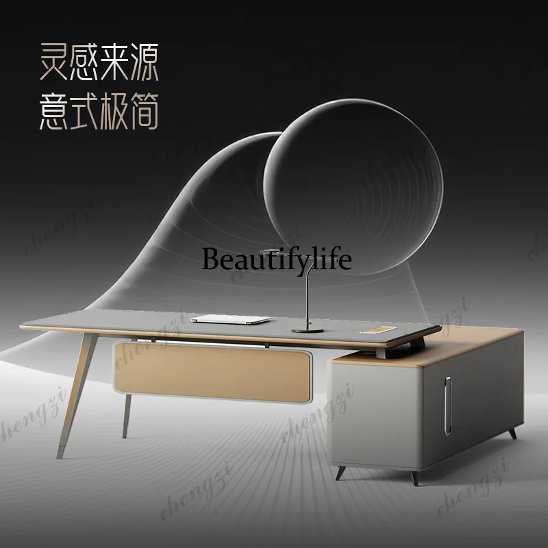 Italian Minimalist Office Desk Nordic Luxury Advanced Designer Computer Desks President Office Furniture K182
Italian Minimalist Office Desk Nordic Luxury Advanced Designer Computer Desks President Office Furniture K182