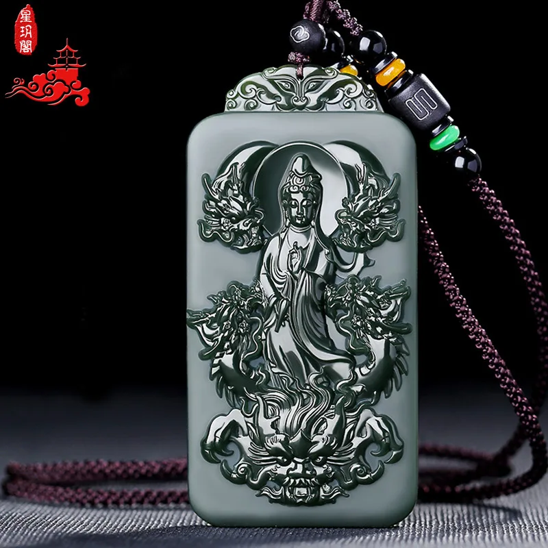 Hetian Nine Guanyin винтажный стиль из тонкого материала, кулон из зеленого нефрита, жадеит J
Hetian Nine Guanyin винтажный стиль из тонкого материала, кулон из зеленого нефрита, жадеит J
