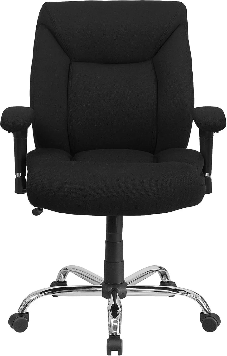 Flash Furniture HERCULES Series Big & Tall 400 lb. Rated Black Fabric Deep Tufted Swivel Ergonomic Task Office Chair with Adjust 
Flash Furniture HERCULES Series Big & Tall 400 lb. Rated Black Fabric Deep Tufted Swivel Ergonomic Task Office Chair with Adjust