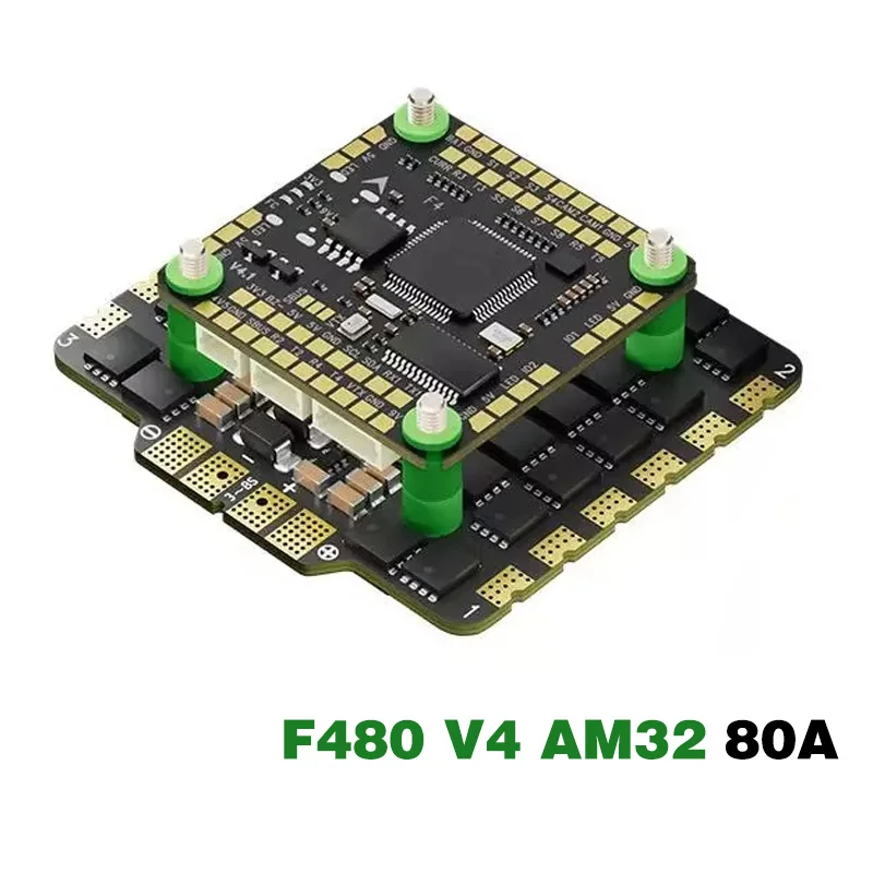 Aocoda RC F480 V4 AM32 Flight Controller F405 80A 4in1 ESC 32Bit Stack for FPV Racing Drone FPV freestyle parts
Aocoda RC F480 V4 AM32 Flight Controller F405 80A 4in1 ESC 32Bit Stack for FPV Racing Drone FPV freestyle parts