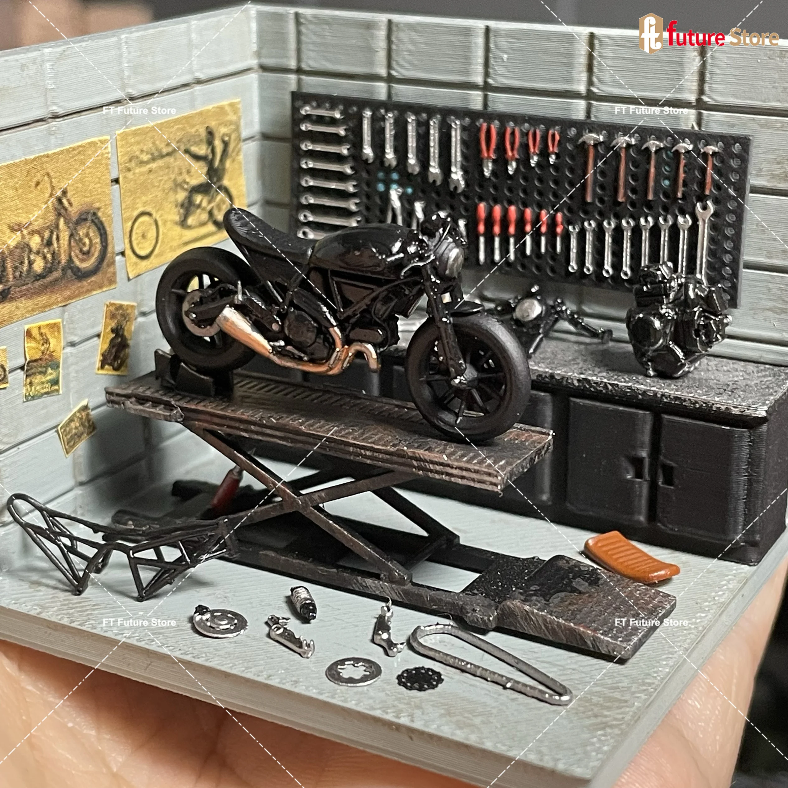 1:64 Motorcycle Painting Lift Maintenance Garage Model Modification Car Repair Accessories Tool Wall Hole Plate Model Scene
1:64 Motorcycle Painting Lift Maintenance Garage Model Modification Car Repair Accessories Tool Wall Hole Plate Model Scene