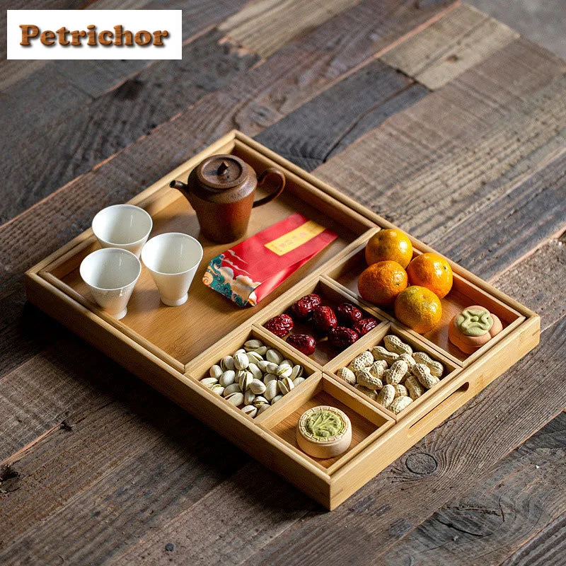 Bamboo Kitchen Storage & Organization Aesthetic Decorative Tray Cutlery Organizer Dried Fruit Snack Plate Tableware Accessories
Bamboo Kitchen Storage & Organization Aesthetic Decorative Tray Cutlery Organizer Dried Fruit Snack Plate Tableware Accessories