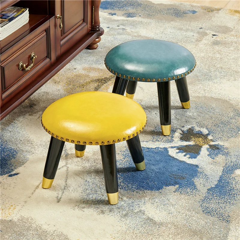 Solid Wood Cowhide Folding Stool Shoe Changing Stools Footstool Household Furniture Nordic Circular Mobile Seat Small Mini Chair
Solid Wood Cowhide Folding Stool Shoe Changing Stools Footstool Household Furniture Nordic Circular Mobile Seat Small Mini Chair