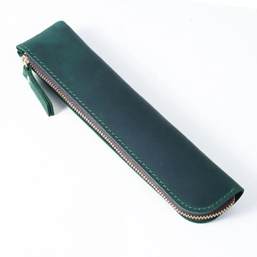 Zipper Cowhide Pencil Case Handmade High-end Pen Protective Bag Pencil Holder Leather Pen Sleeve Pouch Stationery School
Zipper Cowhide Pencil Case Handmade High-end Pen Protective Bag Pencil Holder Leather Pen Sleeve Pouch Stationery School