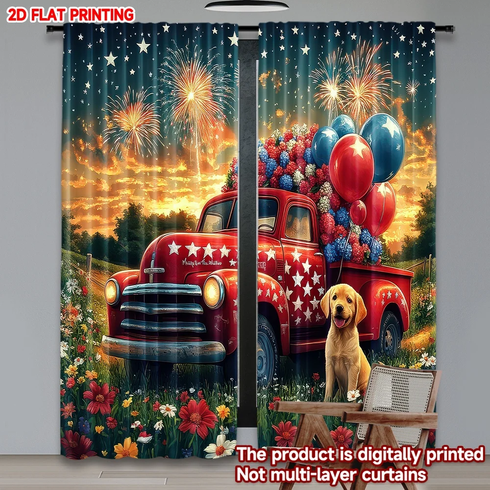 2D flat printing 2pcs Curtain Fourth of July Celebration(3) Digital Printed Polyester Drapes Festive Wall Decor Use for Festive
2D flat printing 2pcs Curtain Fourth of July Celebration(3) Digital Printed Polyester Drapes Festive Wall Decor Use for Festive
