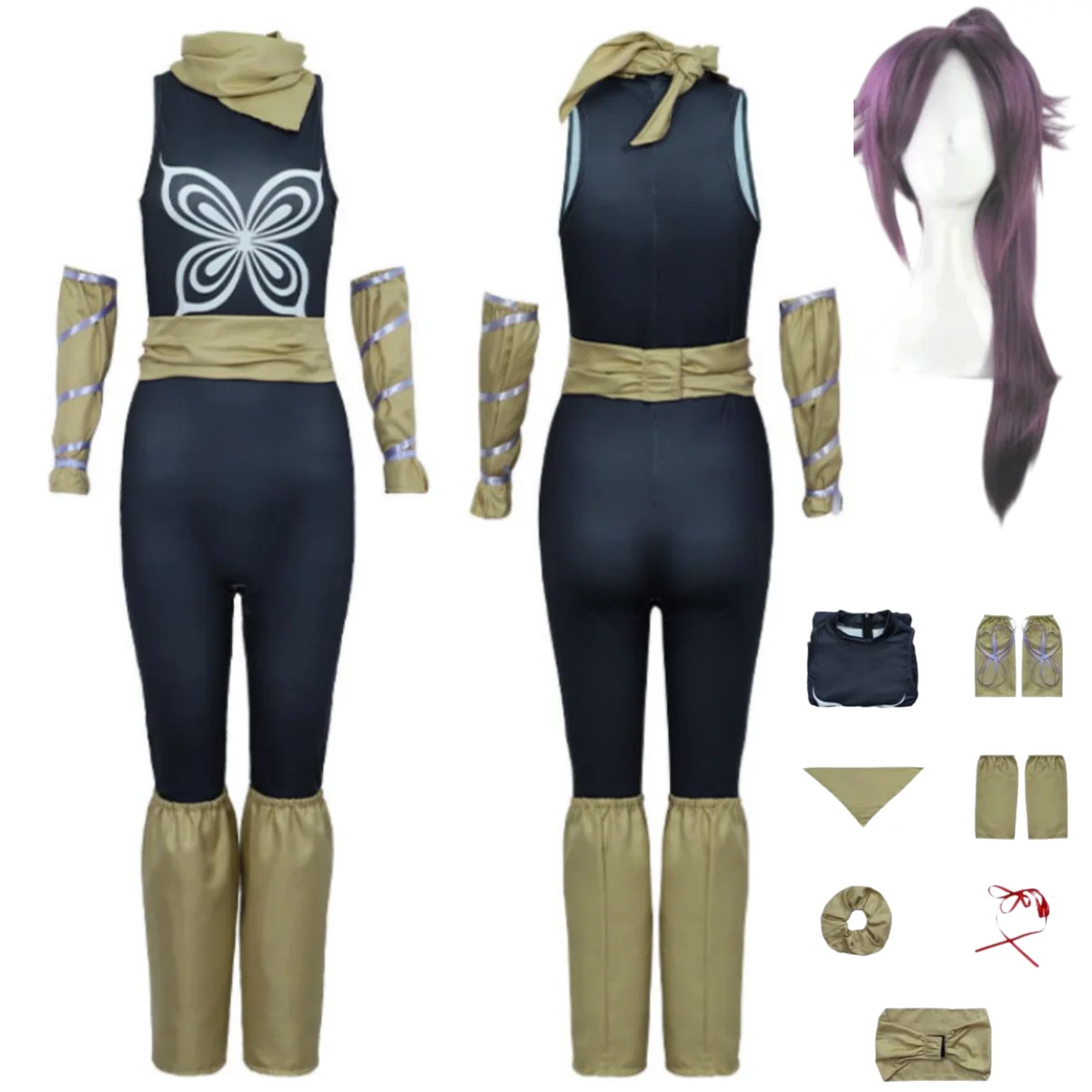Anime Bleach Shihouin Yoruichi Cosplay Costume Black Jumpsuits Uniform Scarf Wig Adult Woman Sexy Carnival Halloween Suit
Anime Bleach Shihouin Yoruichi Cosplay Costume Black Jumpsuits Uniform Scarf Wig Adult Woman Sexy Carnival Halloween Suit