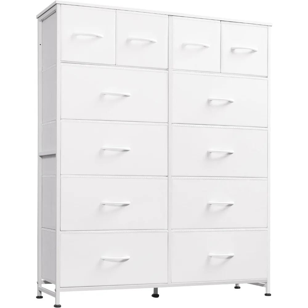 WLIVE White Tall Dresser 12 Drawers Fabric Storage Organizer Steel Frame Wood Top For Bedroom Closet Living Room
WLIVE White Tall Dresser 12 Drawers Fabric Storage Organizer Steel Frame Wood Top For Bedroom Closet Living Room