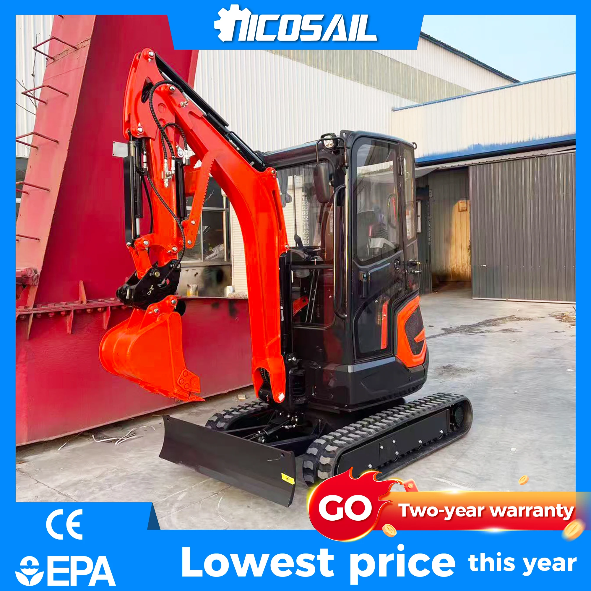 Бесплатная доставка! Мини-экскаватор 2.2 тонны с двигателем Kubota (CE EURO 5 EPA), малый гусеничный экскаватор 1-2 тонны, экскаватор для дома.
Бесплатная доставка! Мини-экскаватор 2.2 тонны с двигателем Kubota (CE EURO 5 EPA), малый гусеничный экскаватор 1-2 тонны, экскаватор для дома.