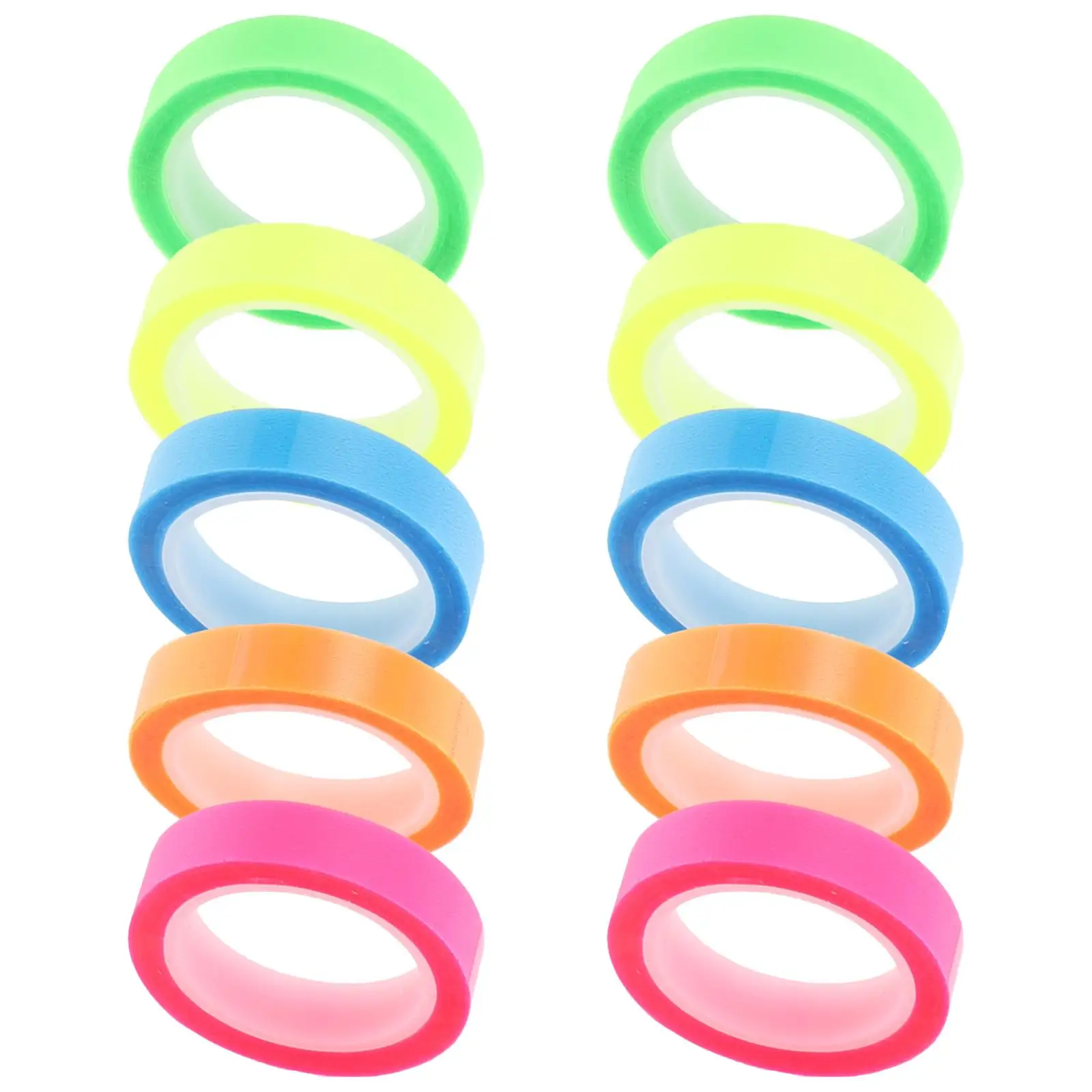 10 Rolls Waterproof Highlighter Tapes Transparent Book Tabs Neon Notes Removable Office Supplies Student Tools Sentence
10 Rolls Waterproof Highlighter Tapes Transparent Book Tabs Neon Notes Removable Office Supplies Student Tools Sentence