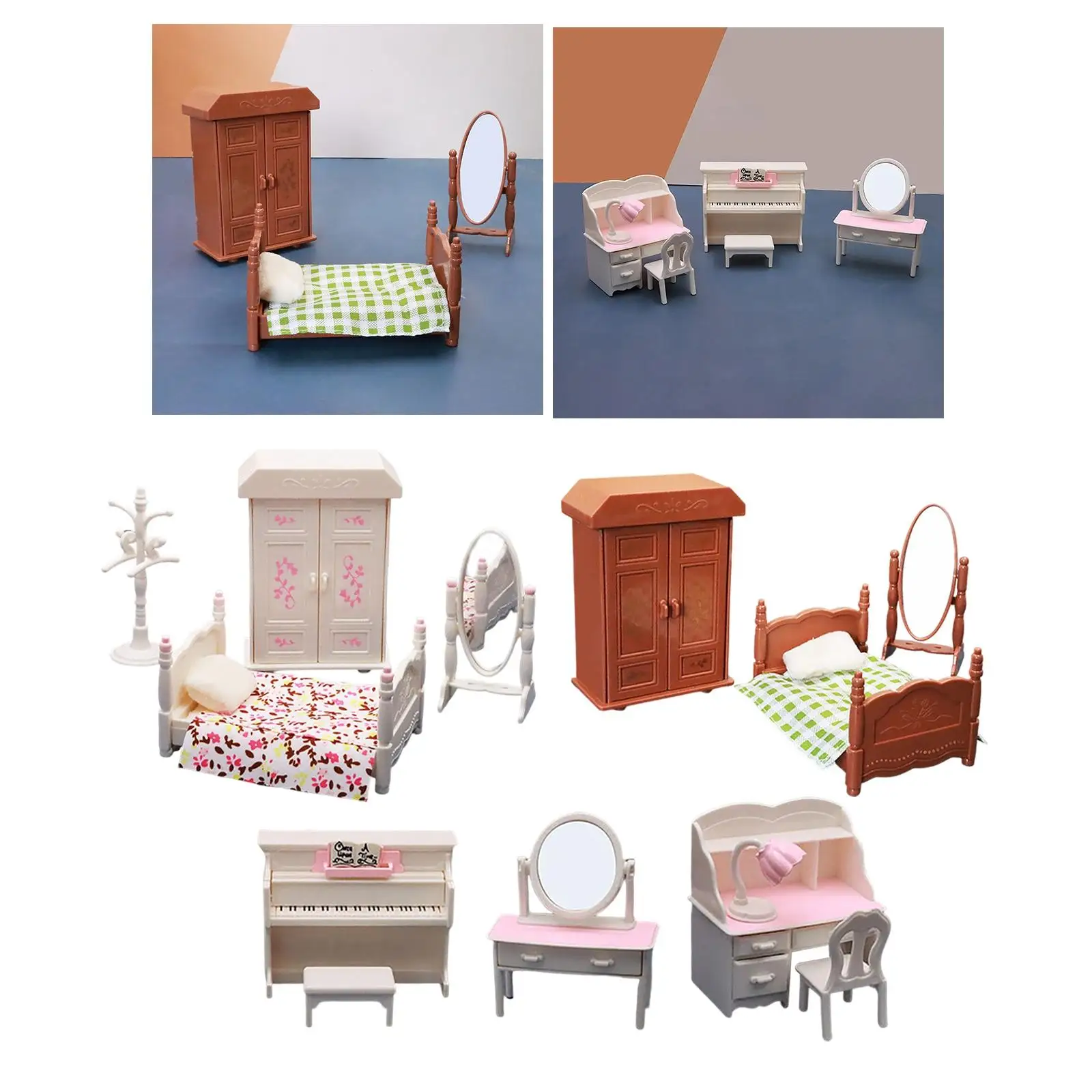Cute Dollhouse Furniture Set Rich Accessories 1/12 Assembling for Children
Cute Dollhouse Furniture Set Rich Accessories 1/12 Assembling for Children